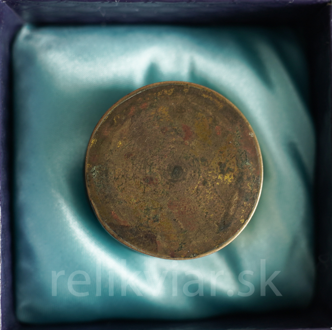 Relikviár z 19.-20. storočia s relikviou Svätý Ján Berchmans 2